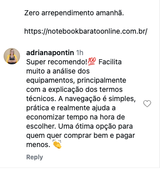 Depoimento de aluno 1